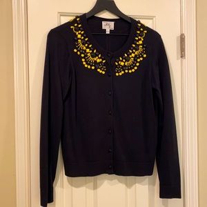 Embellished Navy Cardigan